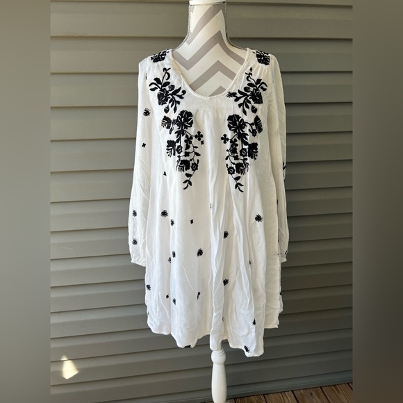 Free People Sweet Tennessee Printed Mini Shift Dress Sz - Picture 3 of 15